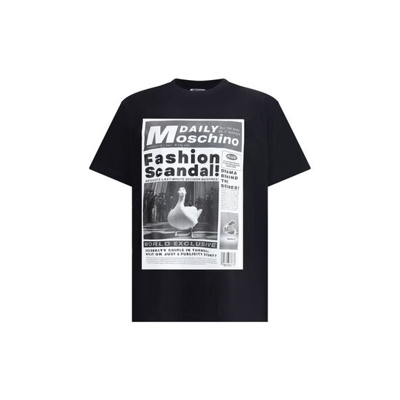 Moschino Black Cotton Men's T-Shirt
